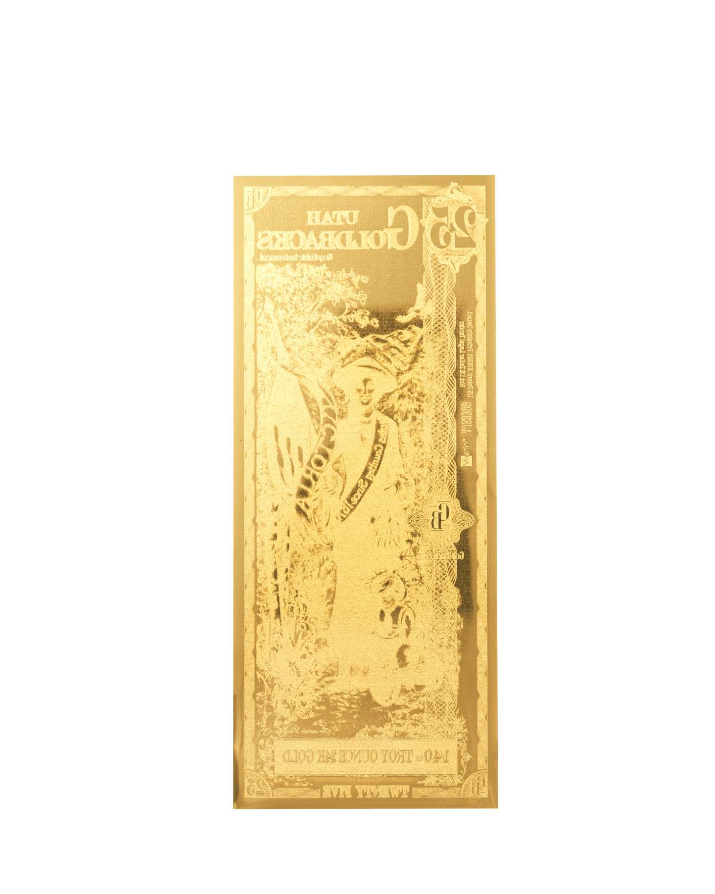 25 Utah Goldback | Aurum Gold Foil Note (24k)