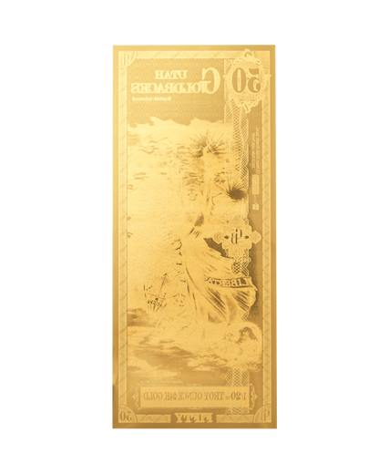 50 Utah Goldback | Aurum Gold Foil Note (24k)