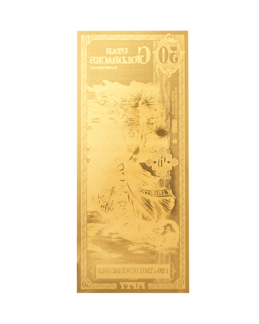 50 Utah Goldback | Aurum Gold Foil Note (24k)
