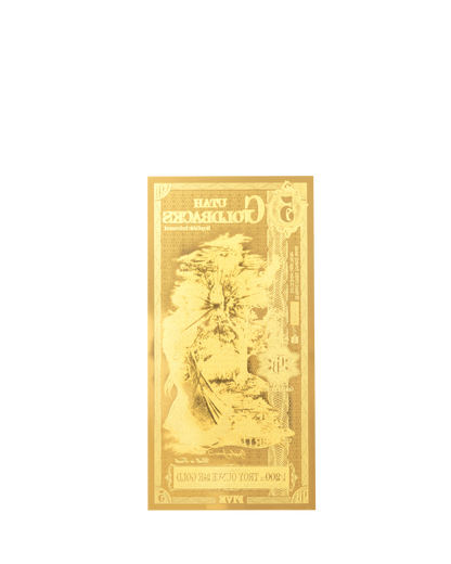5 Utah Goldback | Aurum Gold Foil Note (24k)