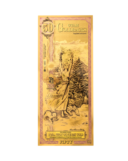50 Utah Goldback | Aurum Gold Foil Note (24k)