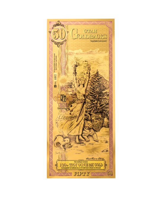 50 Utah Goldback | Aurum Gold Foil Note (24k)