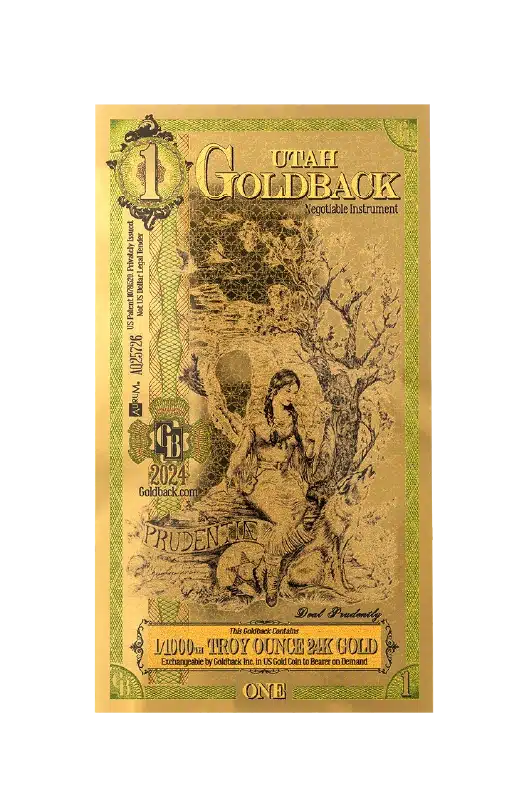 2024 1 Utah Goldback front