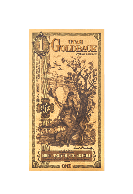 2025 1 Utah Goldback front