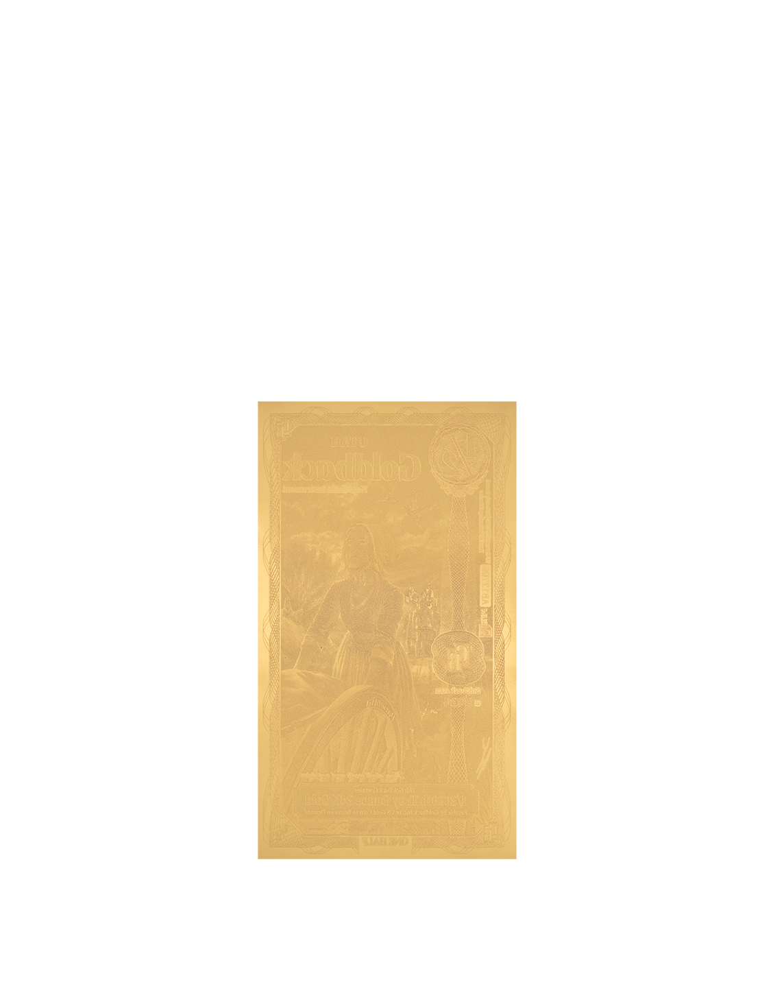 ½ Utah Goldback - Alpha Edition (α) – view 3