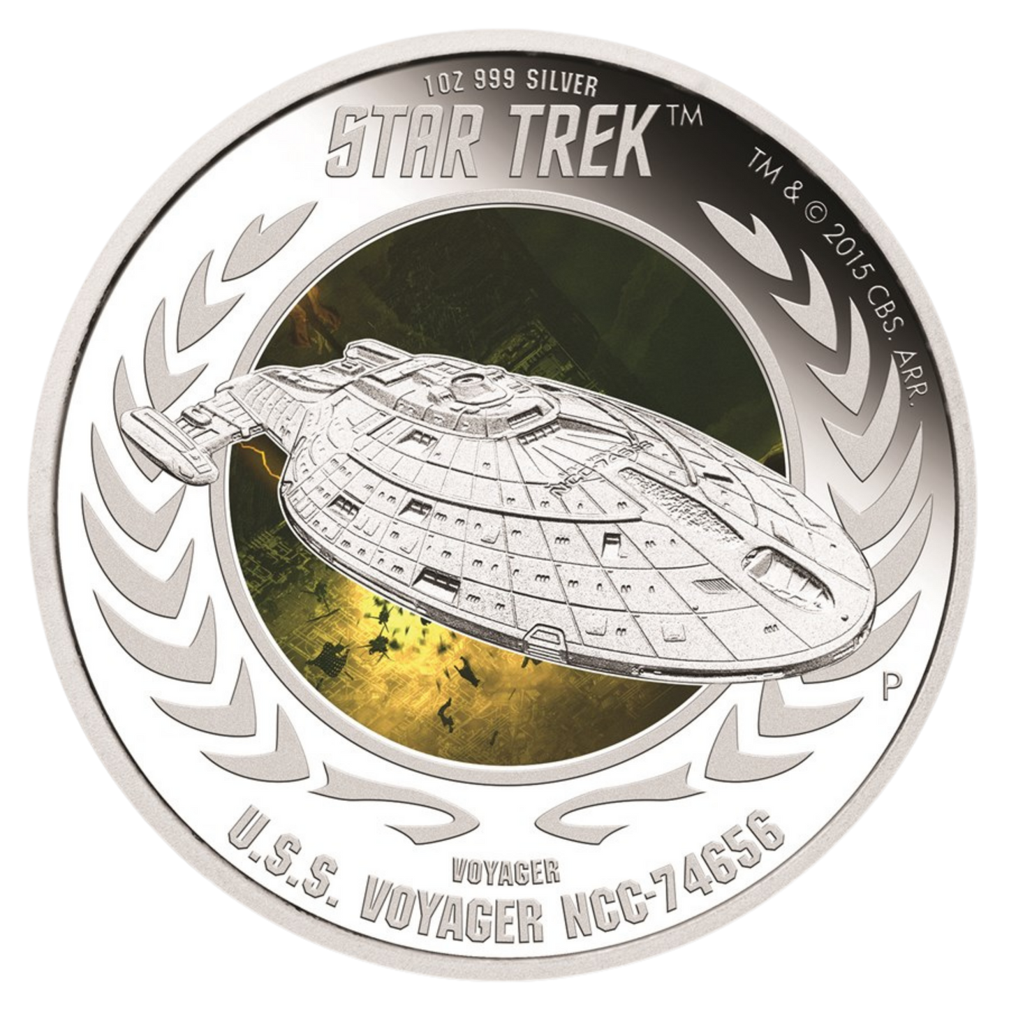 2015 Star Trek™ – Voyager 1oz Silver Proof Coin [NGC PF 70]