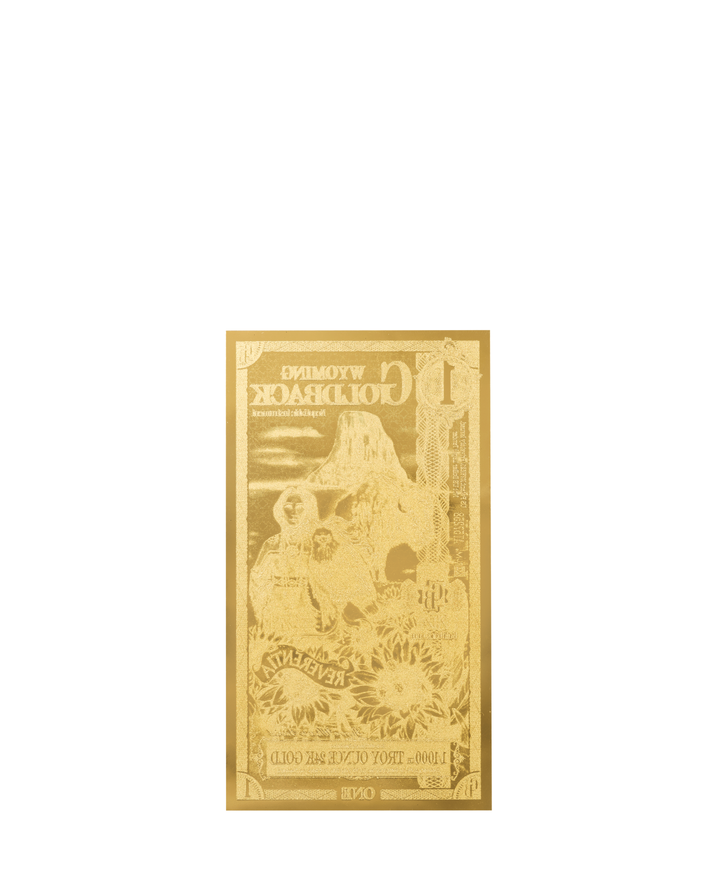 1 Wyoming Goldback | Aurum Gold Foil Note (24k)