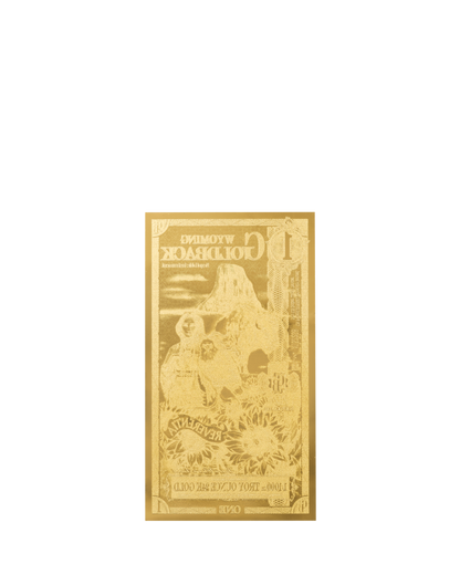1 Wyoming Goldback | Aurum Gold Foil Note (24k)