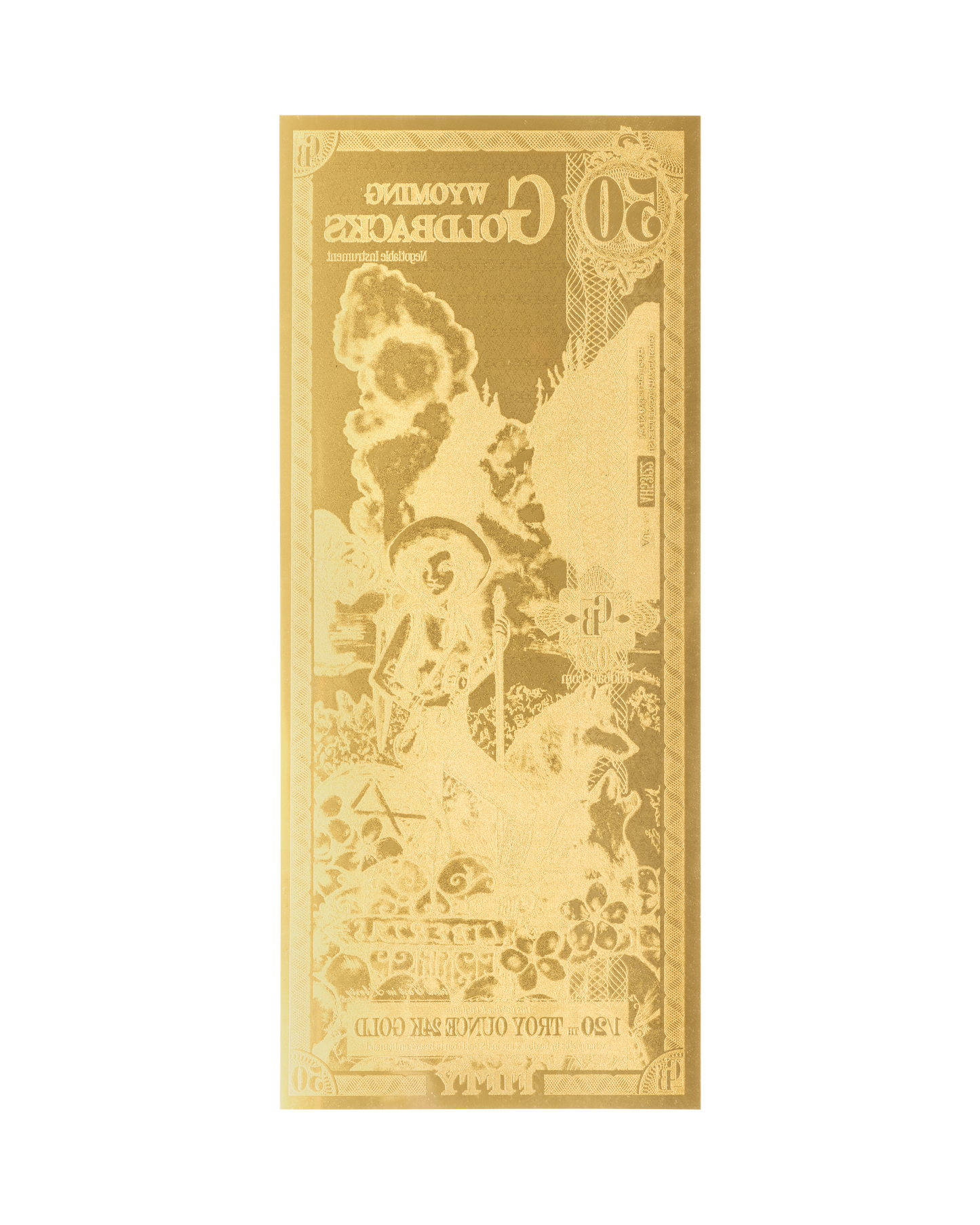 50 Wyoming Goldback | Aurum Gold Foil Note (24k)