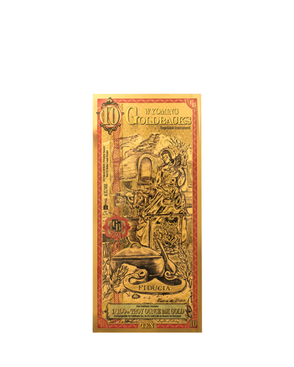 10 Wyoming Goldback | Aurum Gold Foil Note (24k)