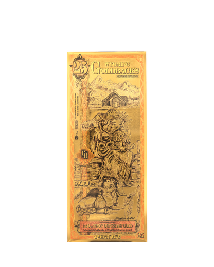 25 Wyoming Goldback | Aurum Gold Foil Note (24k)