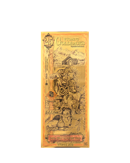 25 South Dakota Goldback | Aurum Gold Foil Note (24k)