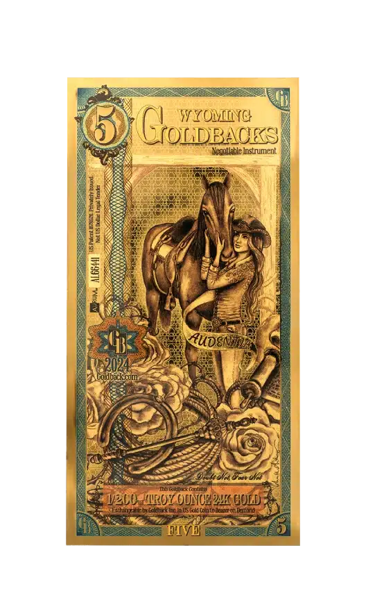 2024 5 Wyoming Goldback front