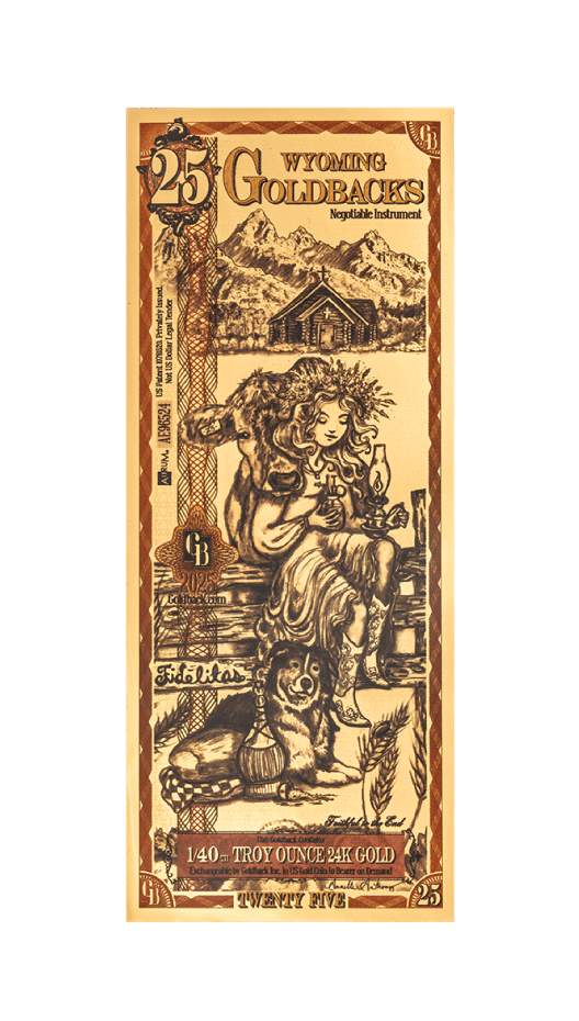 2025 25 Wyoming Goldback front