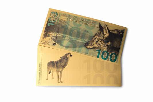 Gray Wolf Aurum® 100mg 24k Gold Note