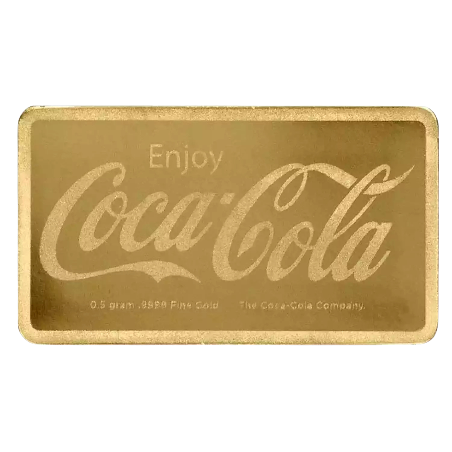 Coca-Cola half gram gold bar logo design