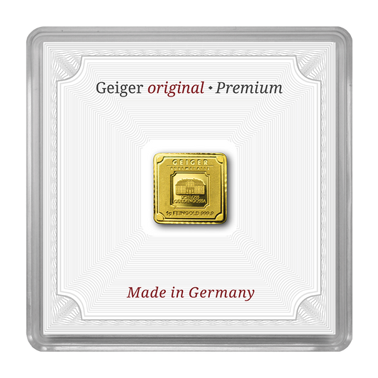 Geiger Original - 1g Gold Bar in capsule