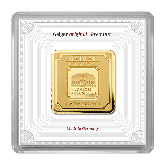 Geiger Original - 50g Gold Bar in capsule