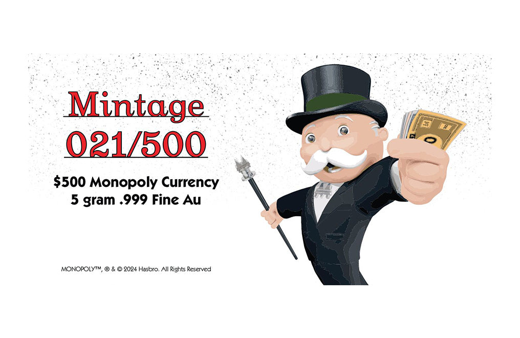 PAMP 5g Gold Monopoly Currency Note