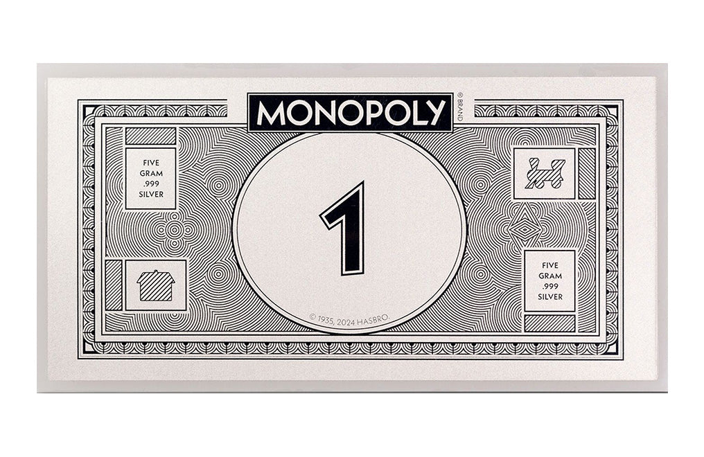 PAMP 5g Silver Monopoly Currency Note
