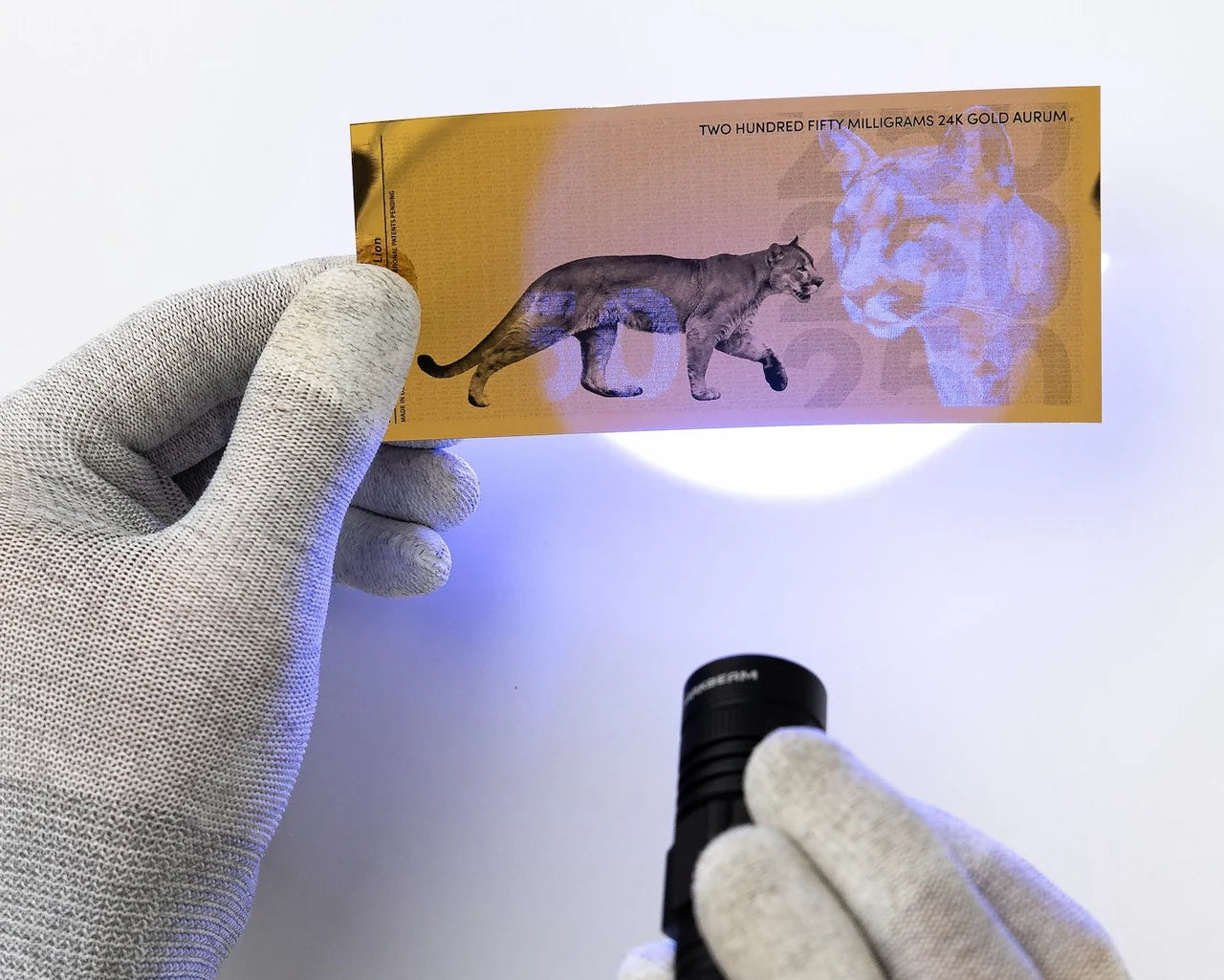 Mountain Lion Aurum® 250mg 24k Gold Note