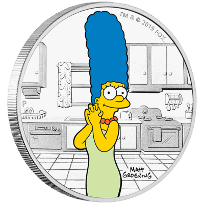 2019 The Simpsons™ – 5-Coin Silver Proof Family Set (5oz Total)