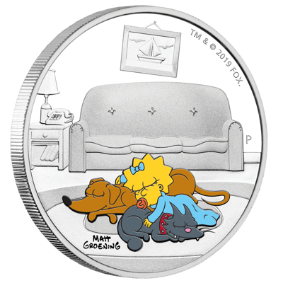 2019 The Simpsons™ – 5-Coin Silver Proof Family Set (5oz Total)