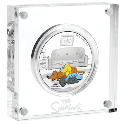 2019 The Simpsons™ – Maggie Simpson 1oz Silver Proof Coin