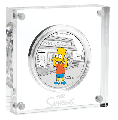 2019 The Simpsons™ – Bart Simpson 1oz Silver Proof Coin