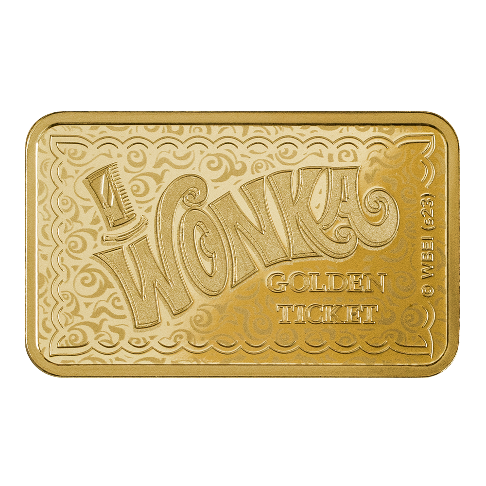 Willy Wonka® - 5g Pure Gold Bar PAMP (Golden Ticket)