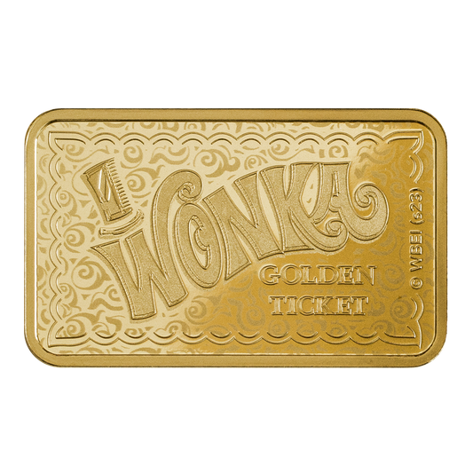 Willy Wonka® - 5g Pure Gold Bar PAMP (Golden Ticket)