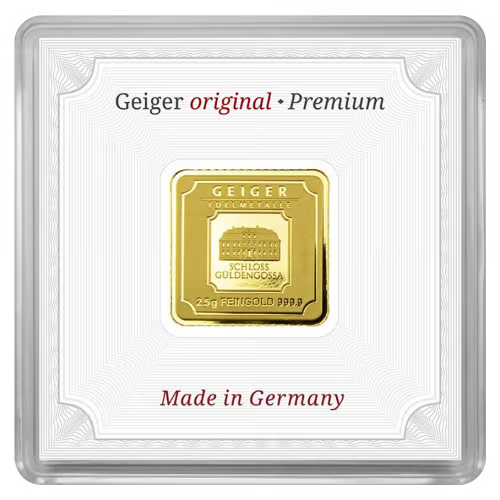 Geiger Original - 2.5g Gold Bar in capsule