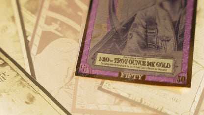 50 Florida Goldback | Aurum Gold Foil Note (24k)