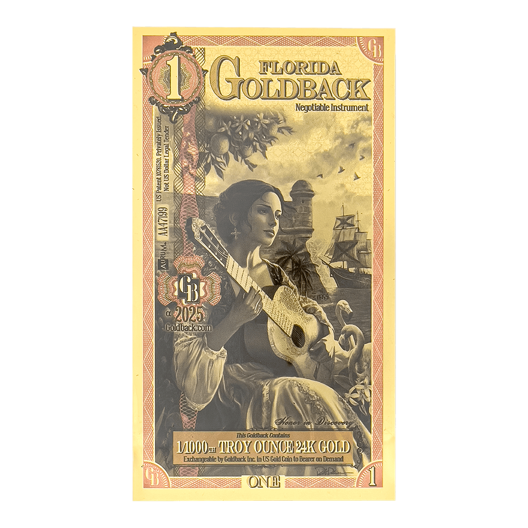 1 Florida Goldback - Alpha Edition (α)