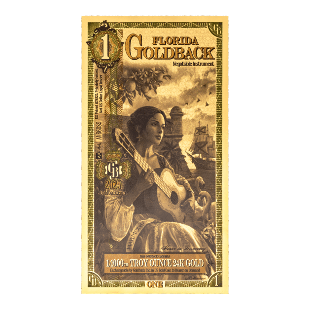 2025 1 Florida Goldback front