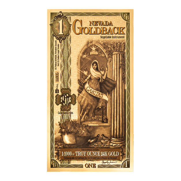 2025 1 Nevada Goldback front