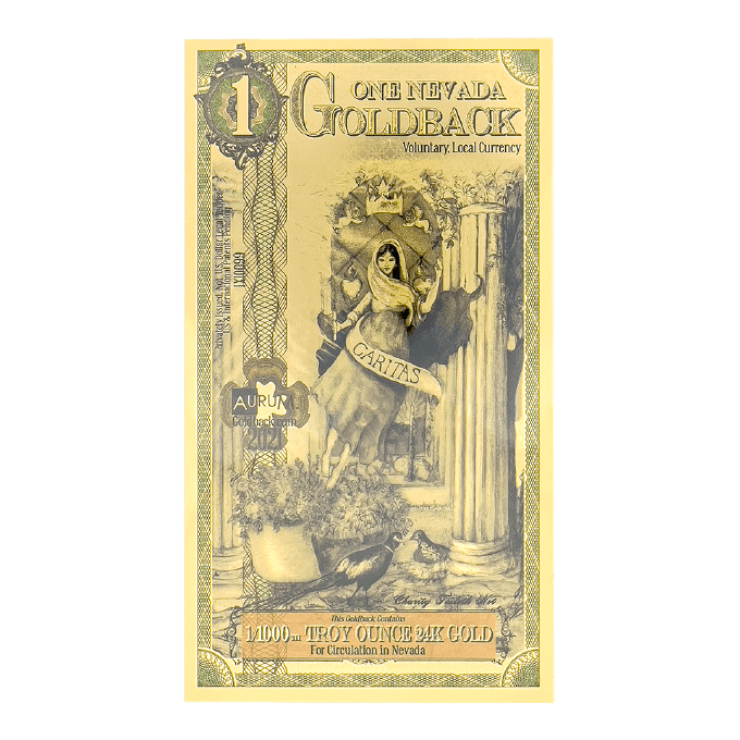 2021 1 Nevada Goldback front