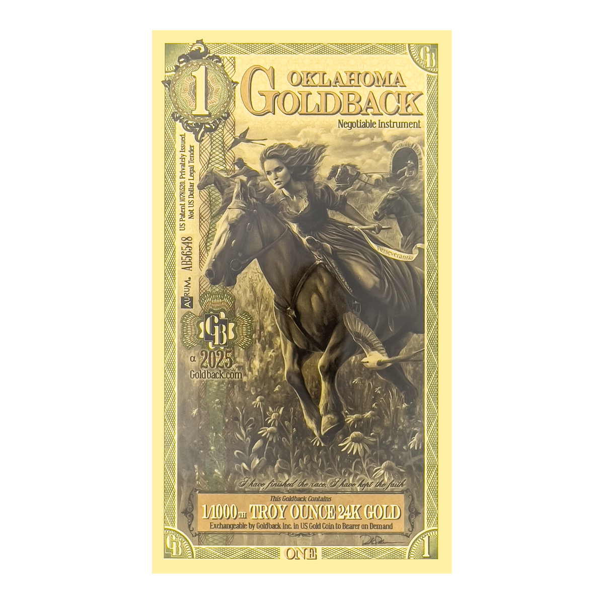 1 Oklahoma Goldback