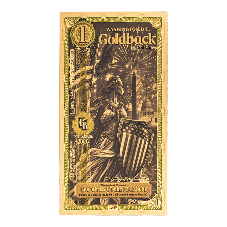 1 Washington D.C. Goldback