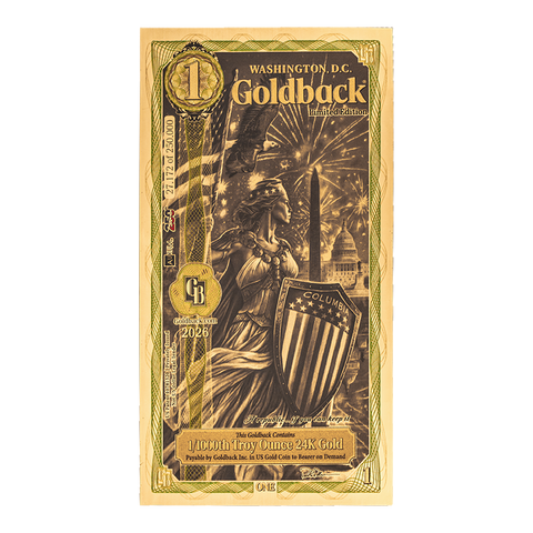 1 Washington D.C. Goldback