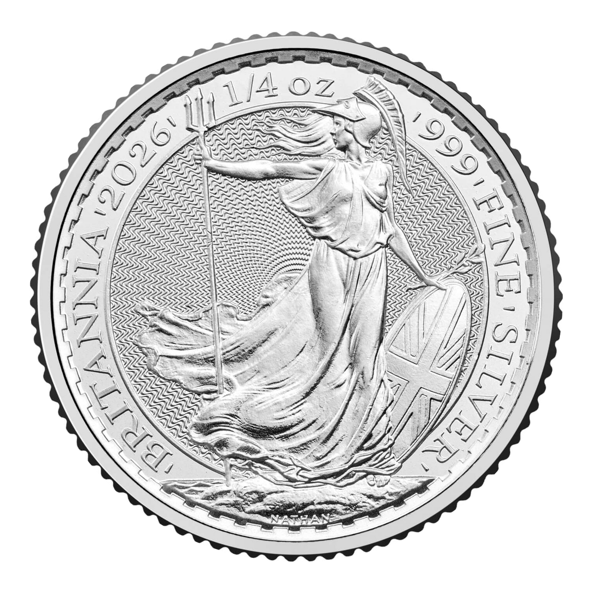 1oz silver Britannia – quarter-ounce silver Britannia from the same range