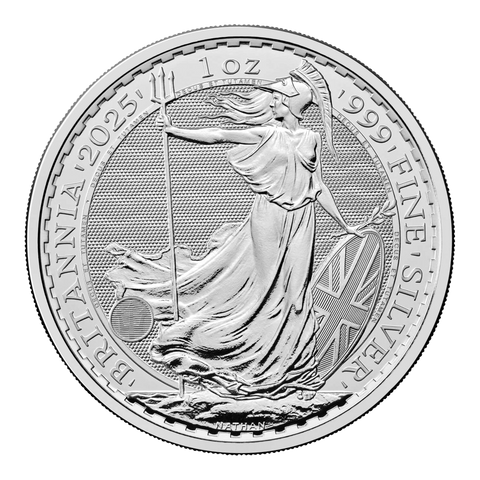 1oz Silver Britannia Coin: Vaulted (UK)