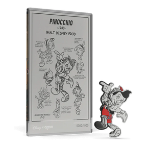 2026 Niue Disney Pinocchio 3/4oz Silver Collectible & 5g Foil Set