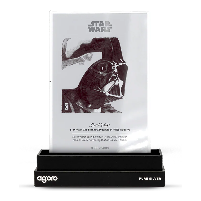 2026 Niue Star Wars Darth Vader 5g Silver Foil – foil on its display stand