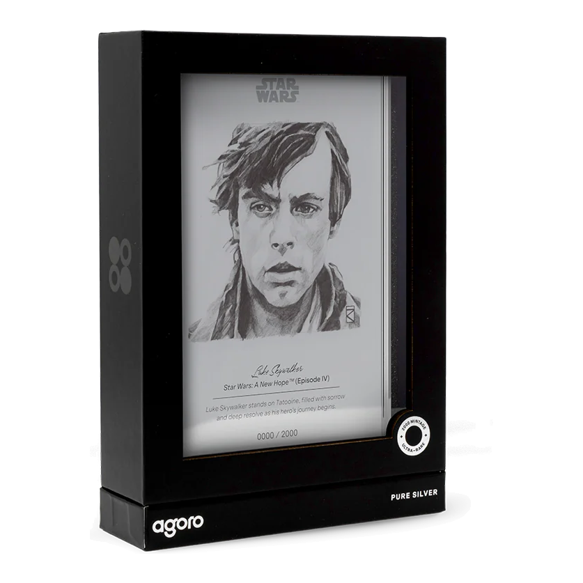 2026 Niue Star Wars Luke Skywalker 5g Silver Foil – foil in its black presentation box