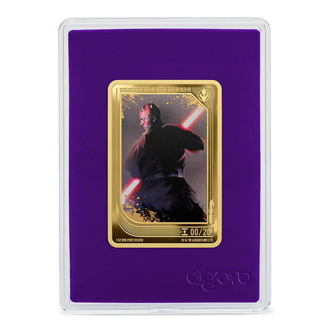 2026 Niue Star Wars Trading Coins 1oz Silver & Gold Coin – Amethyst Dark Side front