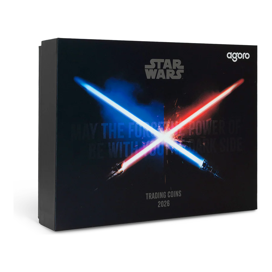 2026 Niue Star Wars Trading Coins 1oz Silver & Gold Coin – Star Wars presentation box
