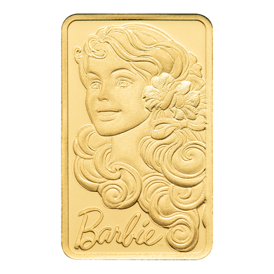 PAMP Suisse 2025 1g Gold Bar Barbie Edition