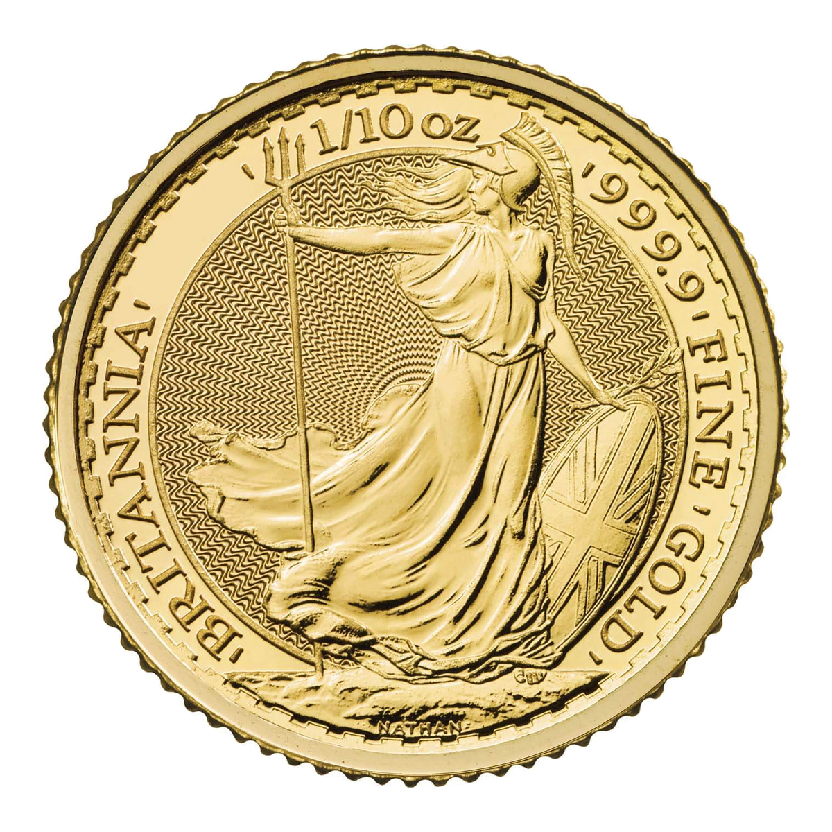 ⅒ oz Gold Britannia Coin – view 3